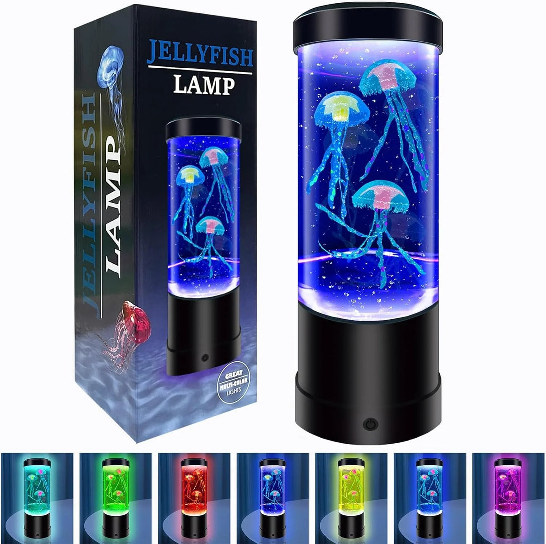 LED Jellyfish Lava Lamp – Color Changing Mood Light