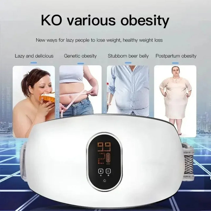 Heating Massage Belt | Slimming & Fat Burning Abdominal Massager for Belly, Waist & Body Shaping