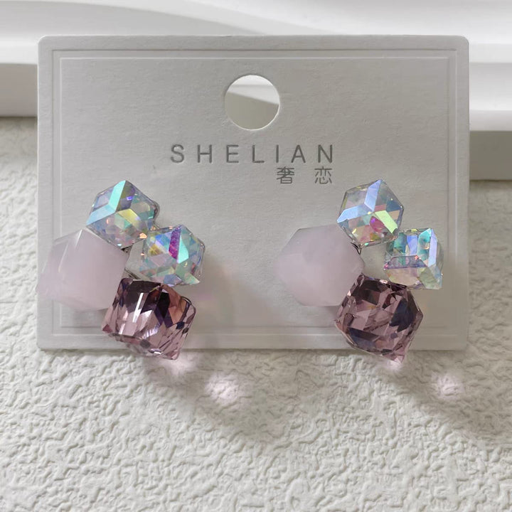Crystal pink Earings
