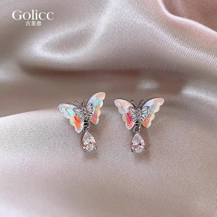 Butterfly Stone Earings