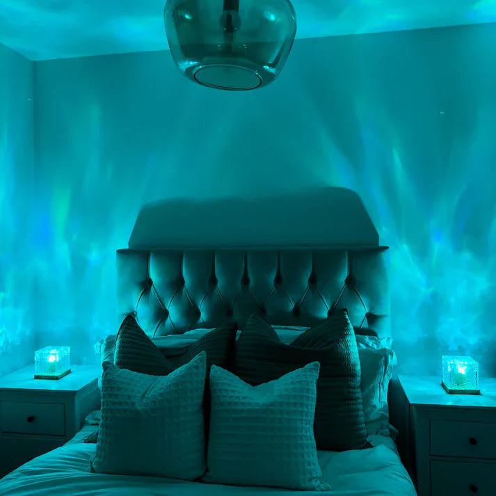 Ocean Wave Projector Lamp – Aurora Water Ripple Night Light for Bedroom