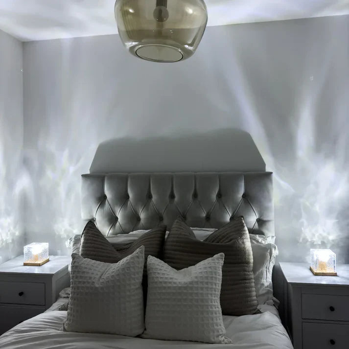 Ocean Wave Projector Lamp – Aurora Water Ripple Night Light for Bedroom