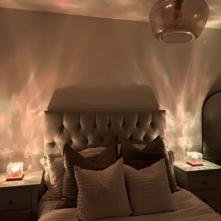 Ocean Wave Projector Lamp – Aurora Water Ripple Night Light for Bedroom