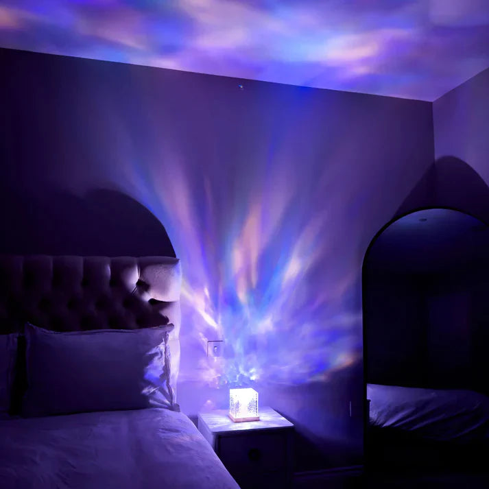Ocean Wave Projector Lamp – Aurora Water Ripple Night Light for Bedroom