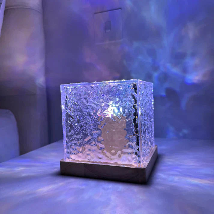 Ocean Wave Projector Lamp – Aurora Water Ripple Night Light for Bedroom