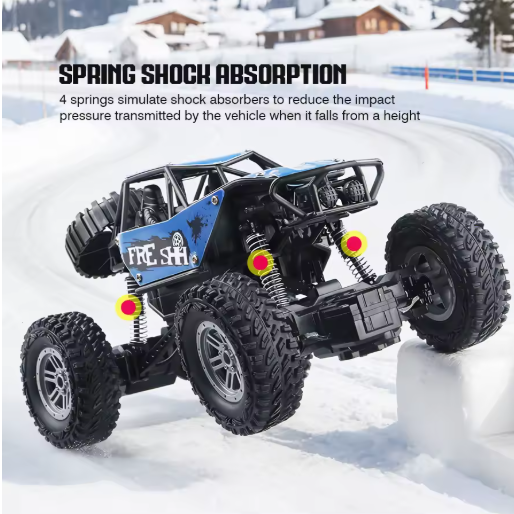 Remote Control Monster Truck, Rock Crawler with Metal Body