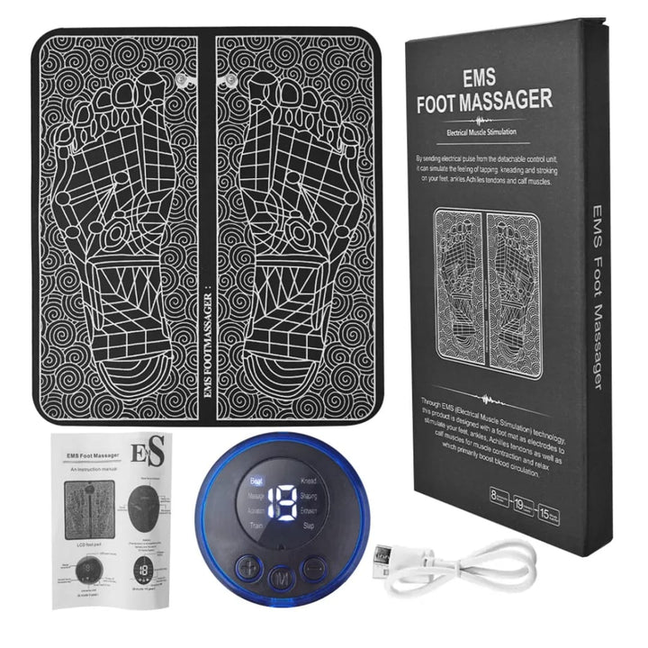 EMS Electric Foot Massager Leg Reshaping Deep Kneading Muscle Pain Relax Machine