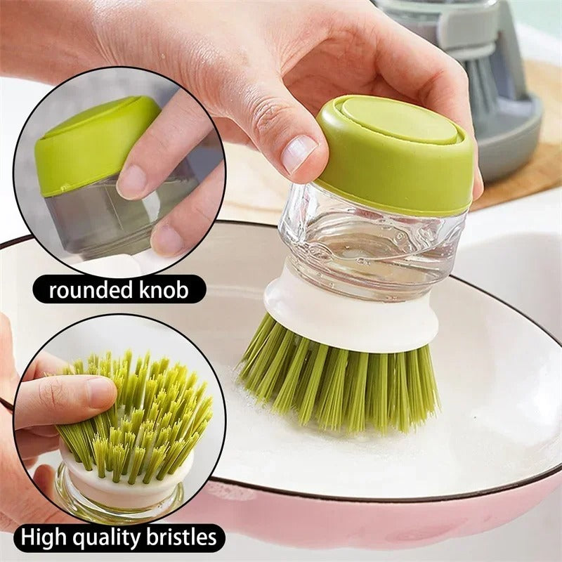 2-in-1 Soap Dispenser Dish Brush