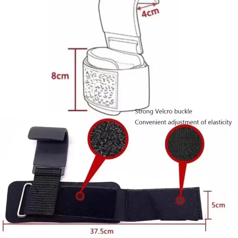 Weight Lifting Hooks with Wrist Straps | Heavy-Duty Grip Support for Gym & Strength Training