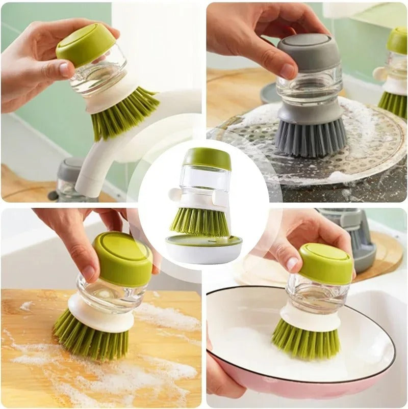 2-in-1 Soap Dispenser Dish Brush